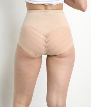 Diam's Control high rise tummy flattening knickers in nude