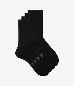 Pack de 2 pares de calcetines negros de bambú Hombre