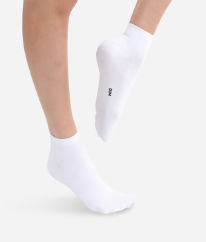 2er-Pack Damensocken aus Mikrofaser weiß - DIM Skin