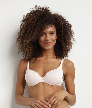 Soutien-gorge corbeille ampliforme rose ballerine InvisiFree de Dim