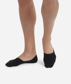 Lot de 2 protège-pieds noirs en coton Homme