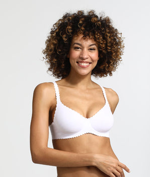 Soutien-gorge corbeille avec armatures blanc Body Touch Dim