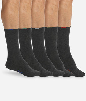 Pack of 5 pairs of grey EcoDIM socks for men