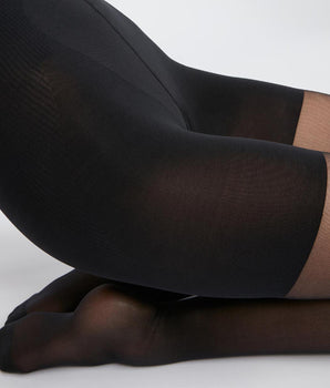 Diam's Contour 360 Women's Shaping Black Lycra Voile Tights