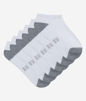 3er-Pack weiß/graue Herren-Sneakersocken - EcoDIM