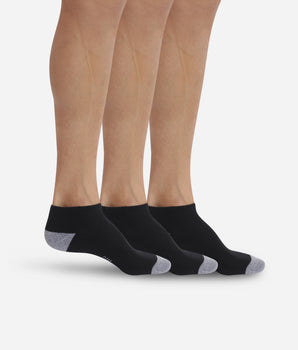 Lote de 3 calcetines bajos deportivos negros EcoDIM Micro para hombre