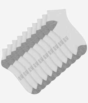 Pack de 5 pares de calcetines bajos de hombre de algodón blanco EcoDim Sport