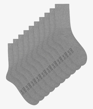 Packung mit 5 Paar Herrensocken Heather Grey EcoDim Sport