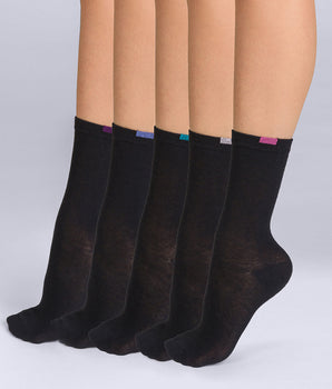 Lot de 5 chaussettes noires EcoDIM Femme