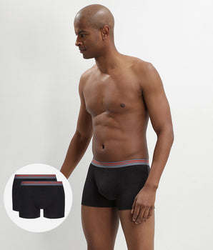 Set of 2 Daily Colors black boxers