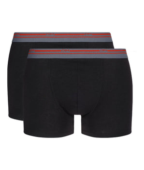 2er-Pack schwarze Boxershorts aus Stretch-Baumwolle - Classic Colors