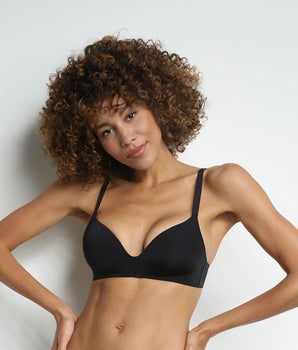 Soutien-gorge invisible noir sans armatures - Dim InvisiFree