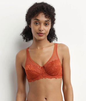 Ochre lace full cup bra Generous Essentiel