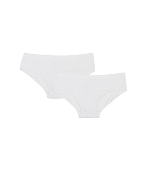 Pack de 2 culottes blancos de microfibra Niña - Pocket Micro