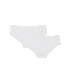 Pack de 2 culottes blancos de microfibra Niña - Pocket Micro