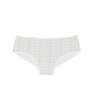 Shorty blanc fille imprimé logo Dim Touch