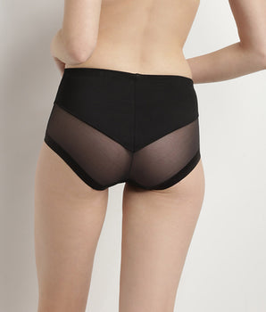 Black invisible high-waisted brief Dim Generous Limited Edition