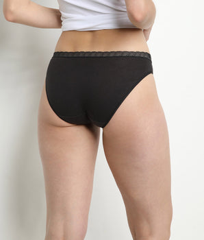 Pack de 2 bragas de mujer blancas y negras DIM Fashion