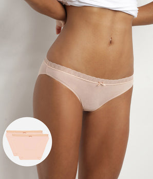 Pack de 2 bragas rosa para mujer DIM Fashion