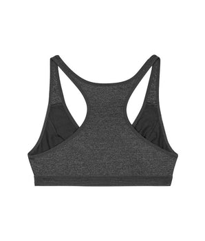 Brassière de sport pour fille Gris Chiné Foncé en microfibre Dim Micro