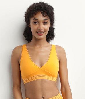 Soutien-gorge triangle sans armature en microfibre Jaune Oh My Dim’s