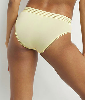 Invisible women's knickers in soft yellow microfibre Oh My Dim's