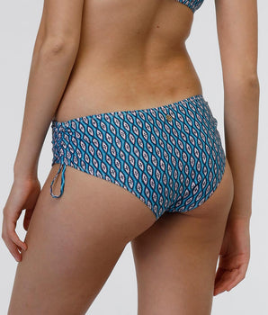 Bas de bikini en microfibre, imprimé géométrique