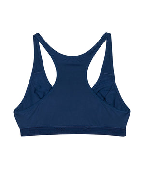 Dim Micro girls' blue microfibre triangle sports bra