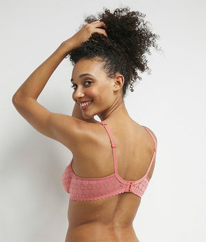 Rose Generous Limited Edition polka dot lace full cup bra