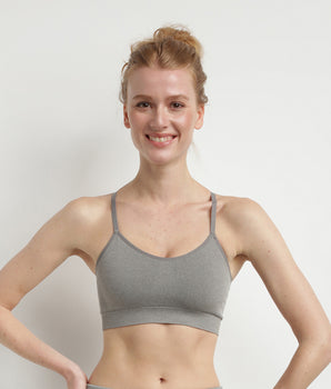 Grey seamless bra Dim Sport