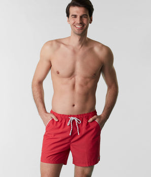 Red swim trunks for men online