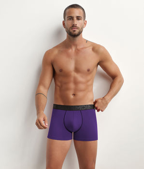 Men's Violet modal cotton boxers with contrasting waistband Dim Classic