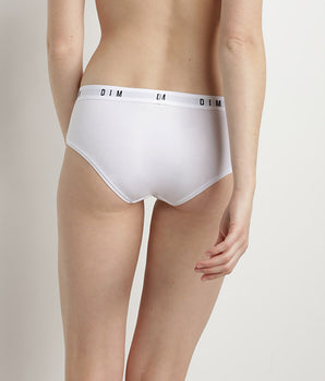 Braga tipo short de mujer en algodón modal Blanco Dim Originals