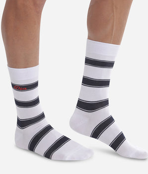 Chaussettes homme en coton Bleu Océan à rayures Monsieur Dim