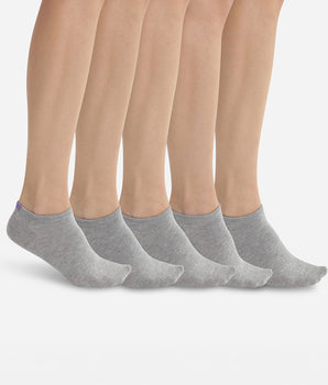 Lot de 5 paires de chaussettes femme Gris à marqueurs colorés EcoDim