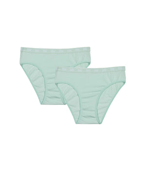 Lot de 2 culottes filles en coton bio Bleu Pastel Dim Skin Care