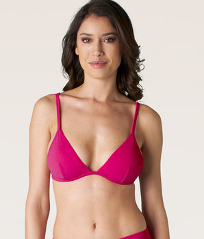 Sujetador de bikini de suave fucsia