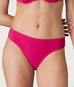 Fuchsia Bikini-Midi Slip