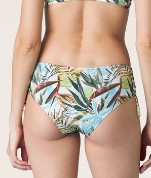 Bikini de talle alto con estampado tropical