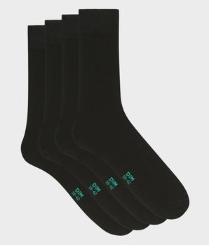 2er-Pack schwarze Herrensocken aus Bio-Baumwolle - DIM Good