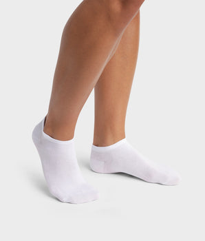 Pack de 2 pares de calcetines bajos de hombre de algodón orgánico Blanco Dim Good