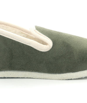 Khakifarbene Damen Slip-ons