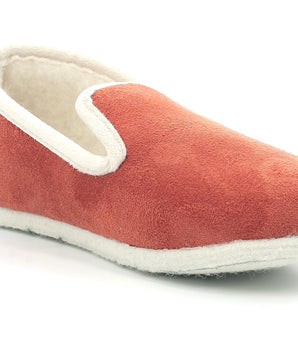 Orangene Damen Slip-ons