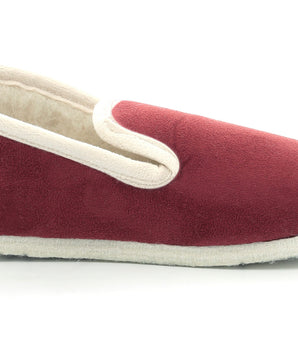 Dunkelrote Damen Slip-ons