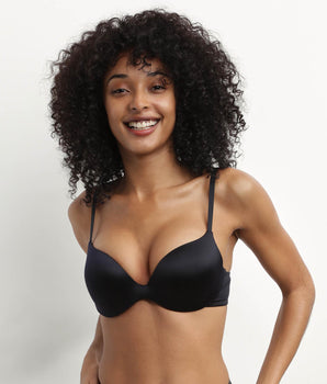 Sujetador push-up de microfibra Negro Dim Comfort Collection