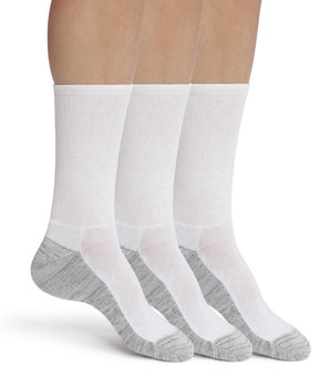 Pack de 3 pares de calcetines de hombre de algodón blanco y gris EcoDim Sport