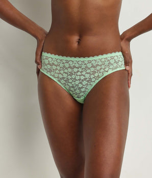 Braguita de mujer de encaje floral verde Daisy Lace