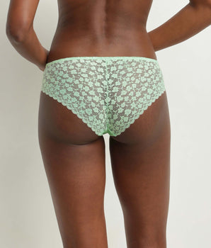 Braguita de mujer de encaje floral verde Daisy Lace