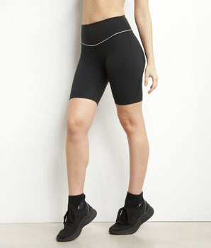 Legging ciclista de mujer de microfibra moldeadora negro Dim Move