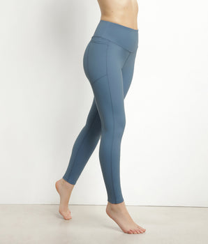 Legging deportivo de microfibra moldeadora azul denim Dim Move